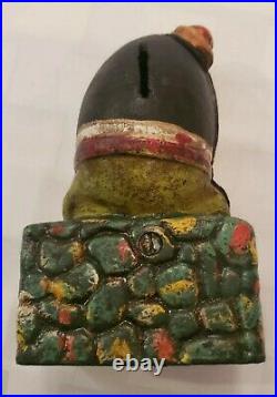 Antique Humpty Dumpty Cast Iron Bank in Great Condition. Measures 5 1/2