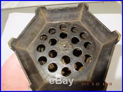 Antique Industry Shall be Rewarded Cast Iron Bee Hive Money Bank RD No 292270