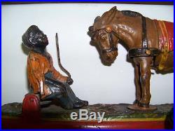 Antique J&E Stevens Cast Iron Always did'spise a mule Mechanical Bank 1897
