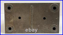 Antique J & E Stevens Cast Iron Bank Kodak Camera Box Coin Metal No Key Rare