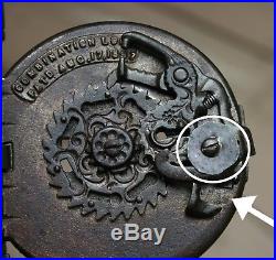 Antique J & E Stevens Cast Iron Key Combination Safe Bank No. 40 Nickel Plated