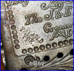Antique J & E Stevens Cast Iron Key Combination Safe Bank No. 40 Rare Pat Pend