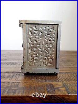 Antique Kenton BANK OF INDUSTRY Cast Iron Still Bank Combination Safe 5 1/2
