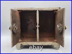 Antique Kenton Double Door Cast Iron Safe Bank 1896 NY National Chicago Savings