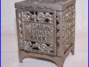 Antique Kenton Still Bank Safe North Side Savings Bank NR