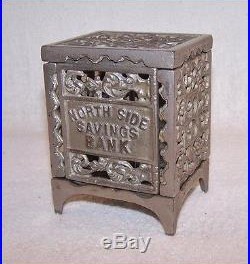Antique Kenton Still Bank Safe North Side Savings Bank NR