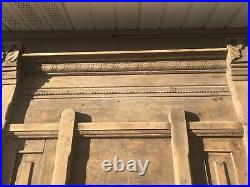 Antique Kentucky Bank Teller Cashier Window Security Grate Solid Oak-