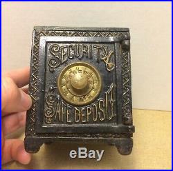 Antique Keyser & Rex Cast Iron Security Safe Deposit Bank #200 PAT 1888 1887