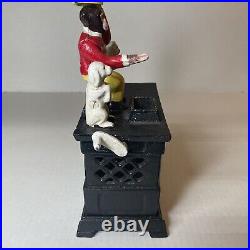 Antique Kyser & Rex 1882 OrganCoin Bank Cast Iron Monkey Dog Cat