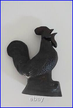 Antique Kyser Rex Mechanical Rooster Bank Cast Iron Missing Lever