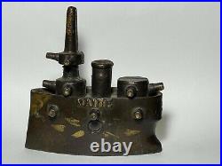 Antique Maine Boat Cast Iron Penny Bank