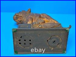 Antique Mechanical Cast Iron BULLDOG BANK