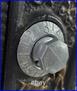 Antique Metal Cast Iron Safe Coin Bank Made In USA