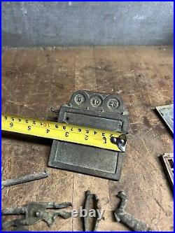 Antique Old Cast Iron Mechanical Novelty Coin Pay Phone Bank Radio Toy Parts Lot