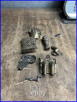 Antique Old Cast Iron Mechanical Novelty Coin Tammany Bank Stevens Toy Parts USA