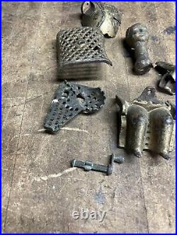 Antique Old Cast Iron Mechanical Novelty Coin Tammany Bank Stevens Toy Parts USA