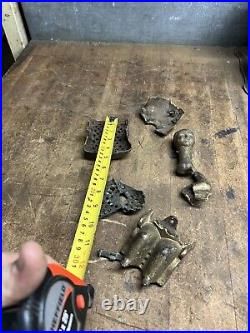 Antique Old Cast Iron Mechanical Novelty Coin Tammany Bank Stevens Toy Parts USA