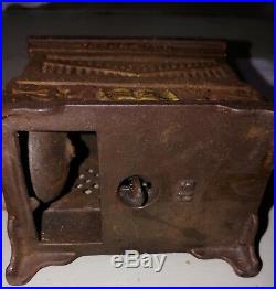 Antique Organ Grinder Cast Iron Mechanical Bank 1881 Kyser & Red Incomplete