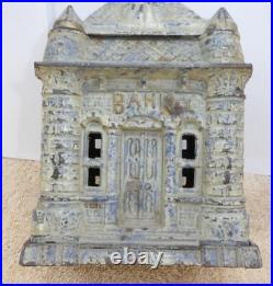 Antique Original Cast Iron Four Tower Building Still Bank 1895