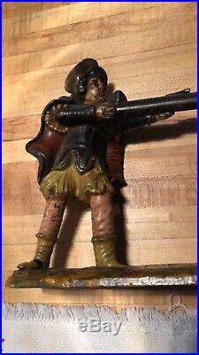 Antique Original Cast Iron William Tell Mechanical Coin Bank 1896