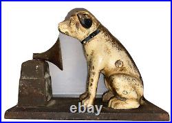 Antique Original RCA Nipper Cast Iron Coin Bank