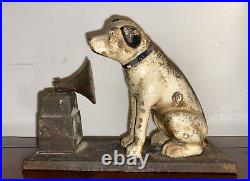 Antique Original RCA Nipper Cast Iron Coin Bank