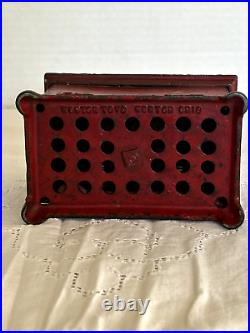 Antique Radio Bank Vintage Red Kenton Toys, Kenton, Ohio