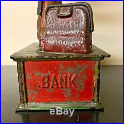 Antique Rare Uncle Sam Cast Iron Mechanical Bank Shepard Hardware Pat. June 1886