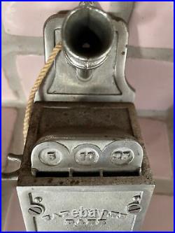Antique Semi Mechanical Cast Iron Payphone Bank