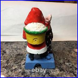 Antique Shepard Hardware Santa Chimney Cast Iron Mechanical Bank PAT APPLIED FOR