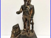 Antique Uncle Sam Cast Iron Mechanical Bank By Shepards Hardware June 8 1886