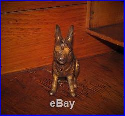 Antique Vtg Arcade Cast Iron Toy Bunny Rabbit Hare Still Penny Bank Gift Idea