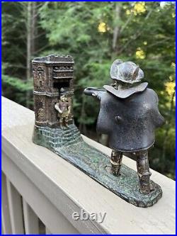 Antique William Tell Original Cast Iron Mechanical Bank J&E Stevens Cir. 1896