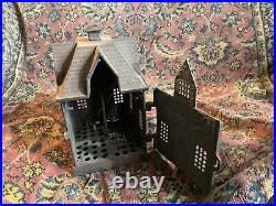 Antique bank 11 high iron heavy very rare / Detroit bank