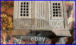 Antique bank 11 high iron heavy very rare / Detroit bank