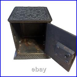 Antique c1882 Cast Iron SafeBank Egyptian Arabian Safe Kyser & Rex