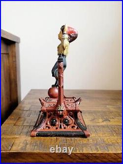 Antique c. 1888 Boy on Trapeze J. Barton Smith Co. Cast Iron Mechanical Bank