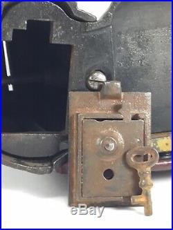 Antique c. 1891 Shepard Hardware Company Leap Frog Cast Iron Mechanical Bank