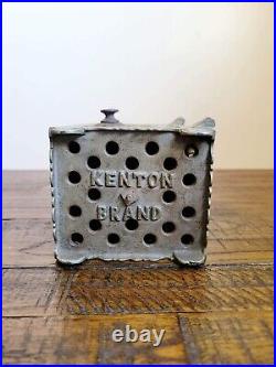 Antique c. 1903 Kenton Bank of Industry Cast Iron Combination Safe Deposit Bank