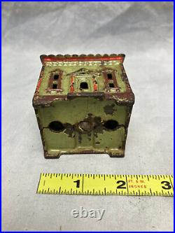 Antique ca. 1883-1903 J. E. Stevens/Grey Iron Casting Cast Iron Still bank