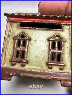 Antique ca. 1883-1903 J. E. Stevens/Grey Iron Casting Cast Iron Still bank