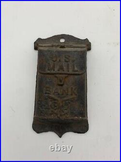 Antique cast iron U. S Mail Bank