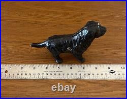 Antique cast iron arcade Newfoundland dog bank