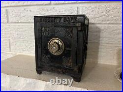 Antique kyser & rex Pre 1881 Security Safe Cast Iron Combination Bank w Drawers