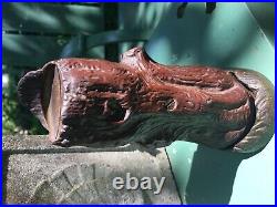 Antique original Creedmore cast iron mechanical bank excellent condition