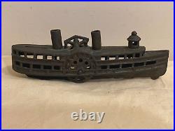 Arcade Cast Iron Paddle Wheel Boat Bank ar-56