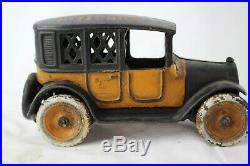 Arcade Toys, 1920's Cast Iron Taxi Cab Bank, Original