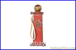Arcade ca. 1920's Cast Iron #456X Gas Pump Still Coin Penny Bank