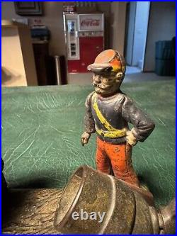 Artillery Bank 1892 J. & E. Stevens Shepard Hardware Cast Iron broke antique