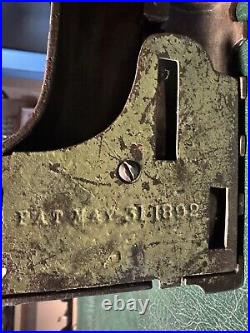 Artillery Bank 1892 J. & E. Stevens Shepard Hardware Cast Iron broke antique